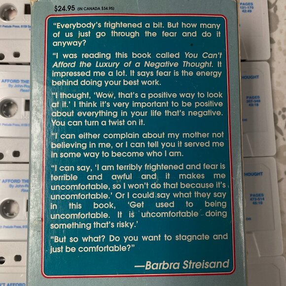 Cassette Tapes "You Can't Afford the Luxury of a Negative Thought" - Vintage - Picture 3 of 7